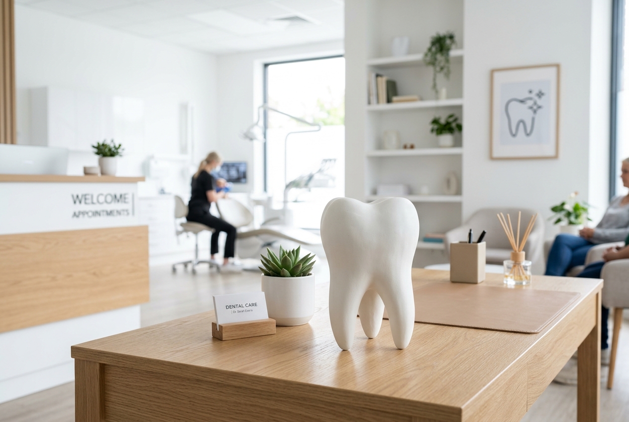 Concepto de Extracción Dental - Escultura de Diente